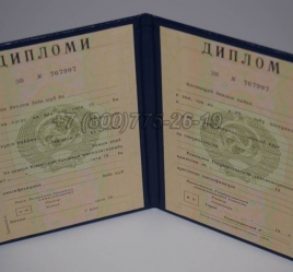 Диплом о Высшем Образовании Таджикской ССР в Кемерово