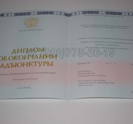 Диплом Адъюнктуры 2017г в Кемерово