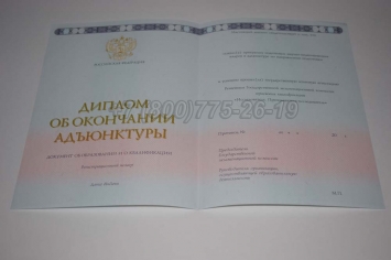 Диплом Адъюнктуры 2017г в Кемерово
